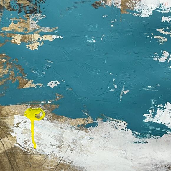 Original Mixed Media Abstract Modern Art Painting 24x36 "Son of Samurai" Signed - Picture 8 of 10